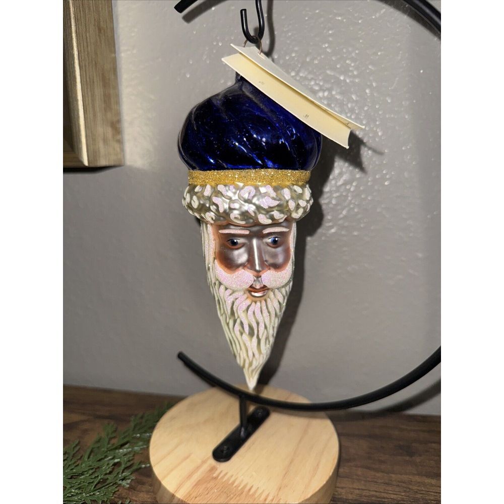 1996 Patricia Breen‎ "Minsk Santa" Ornament #9635 Blue Top Holiday Seasonal